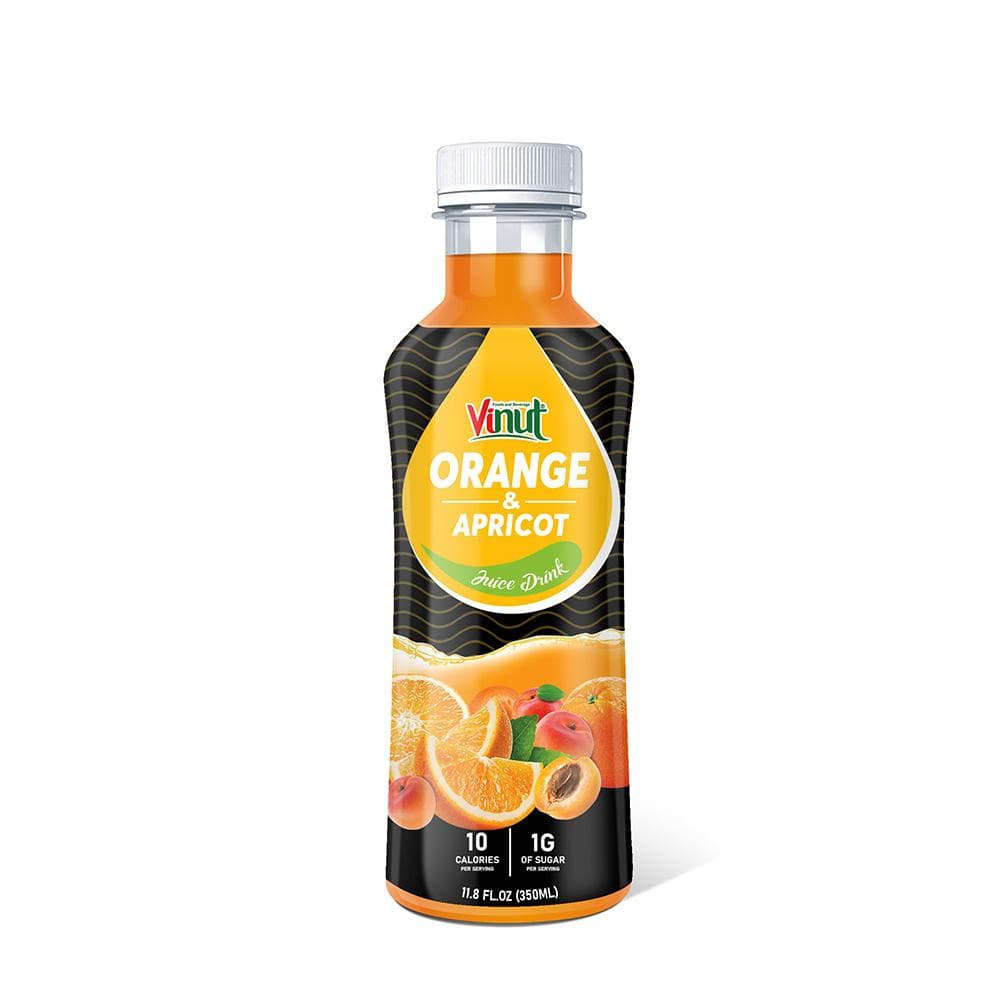 VINUT Orange & Apricot Juice Drink, 10 Calories 1G of Sugar, PET Bottle, 11.8 FL OZ (350ML) view 1