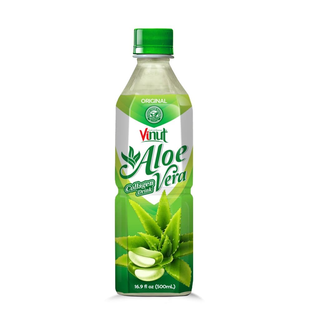 Vinut Aloe Vera Collagen Drink, Original, Premium Quality, PET Bottle, 16.9 fl oz (500mL)