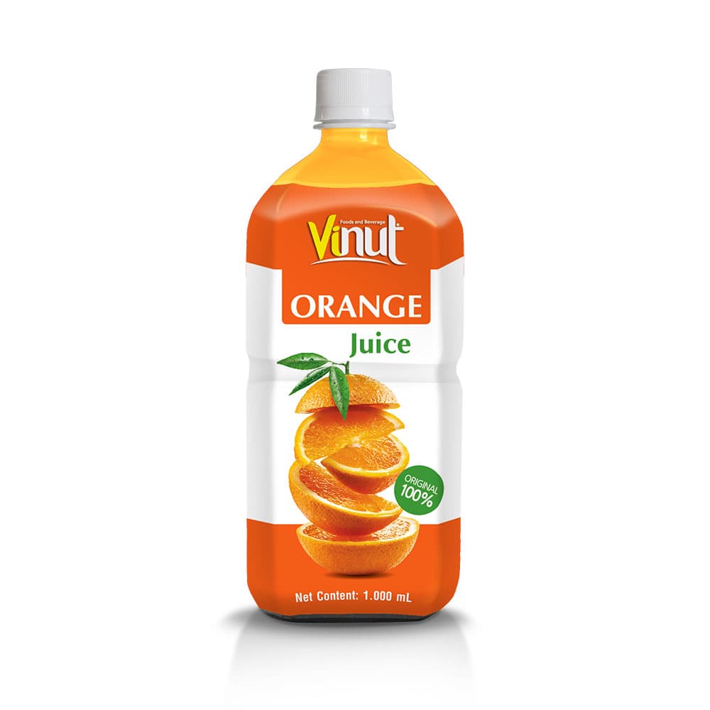 VINUT 100% Orange Juice, Original, PET Bottle, (1000 mL)