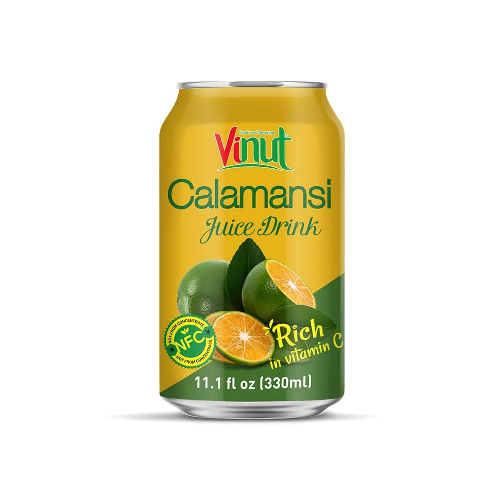 VINUT Calamansi Juice Drink, Rich In Vitamin C, NFC Not From Concentrate, Can, 11.1 fl oz (330 mL)