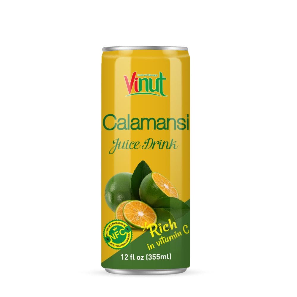 VINUT Calamansi Juice Drink, Rich In Vitamin C, NFC Not From Concentrate, Slim Can, 12 fl oz (355 mL)