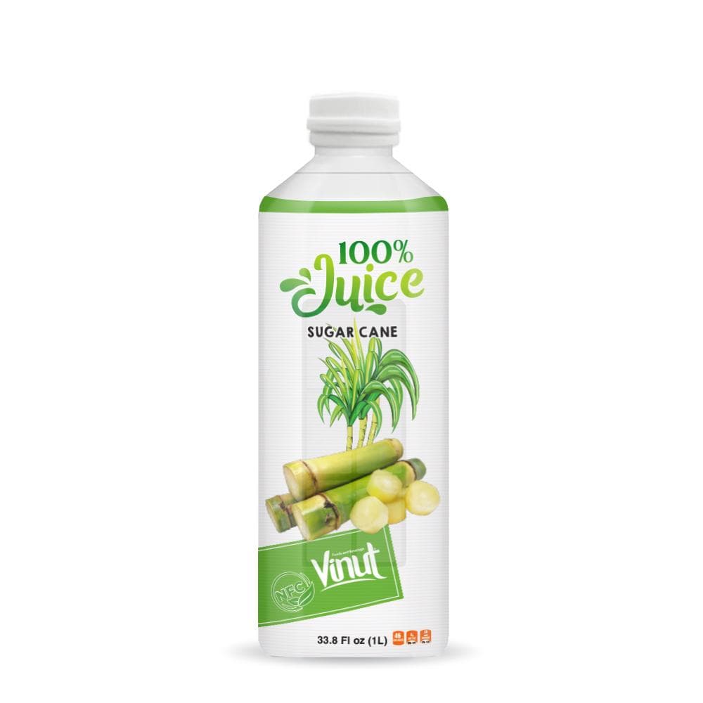 VINUT 100% Sugar Cane Juice, NFC, PET Bottle, 33.8 Fl oz (1L)