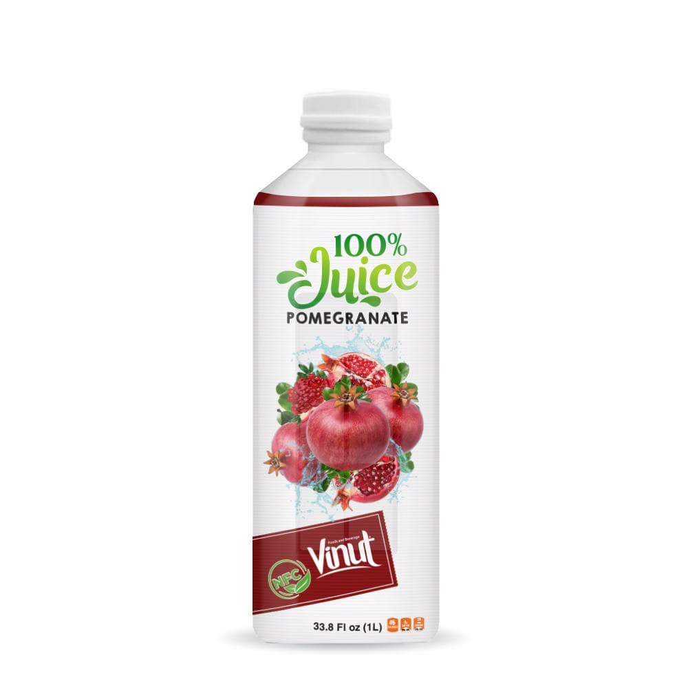 VINUT 100% Pomegranate Juice, NFC, PET Bottle, 33.8 Fl oz (1L)