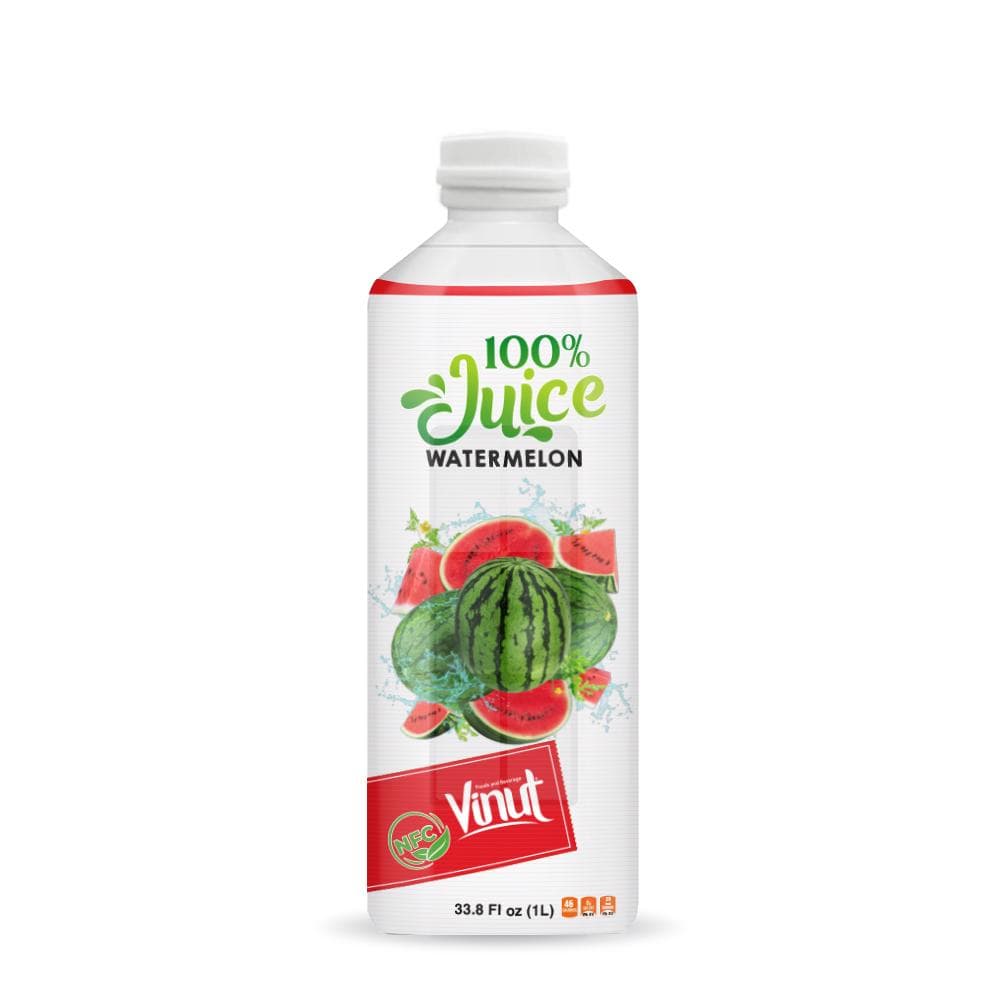 VINUT 100% Watermelon Juice, NFC, PET Bottle, 33.8 Fl oz (1L)