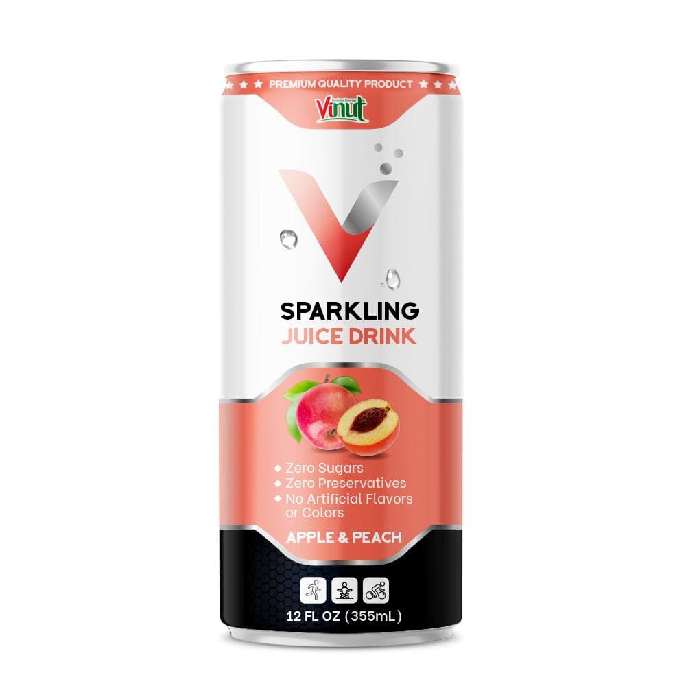 12 fl oz VINUT Sparkling Juice drink ( Apple & Peach)