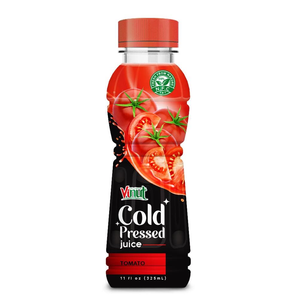 VINUT Tomato Cold Pressed Juice, NFC 100% Fresh From Nature, PET Bottle, 11 fl oz (325 mL)