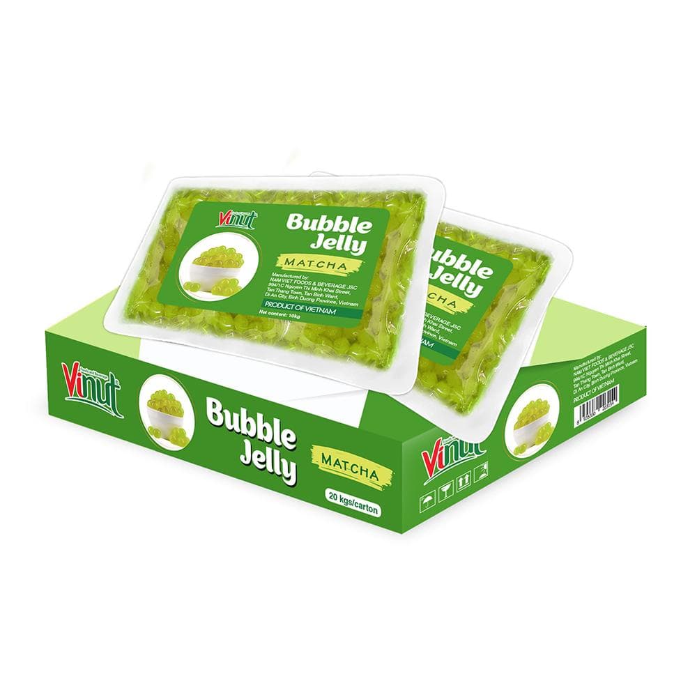 VINUT Bubble Jelly Cubes With Matcha Concentrate 10Kg