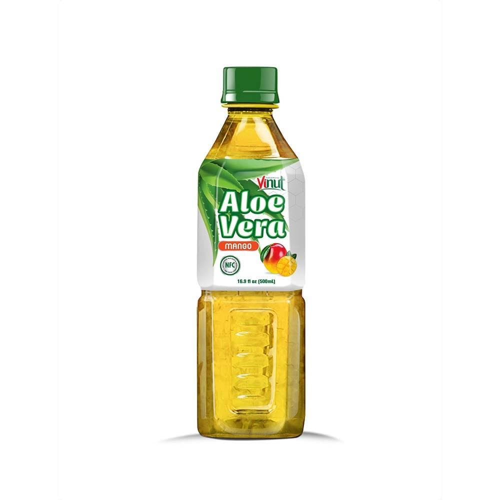 Vinut Aloe Vera Drink, Mango Flavor, NFC, PET Bottle, 16.9 fl oz (500 mL)