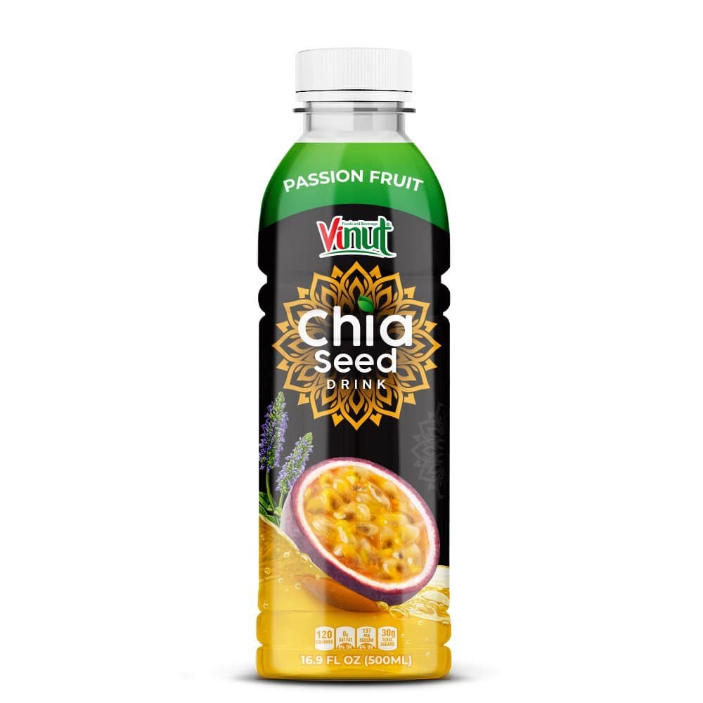 16.9 fl oz VINUT Chia Seed Drink with Passion Fruit