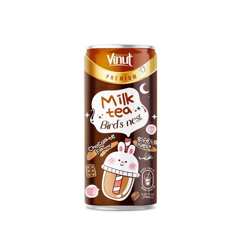 Chocolate Milk Tea with Bird's Nest Premium | Can 6.42 fl oz view 1