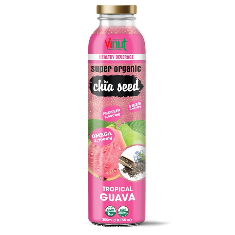 10.15 fl oz Vinut Organic Chia Seed Drink with Guava