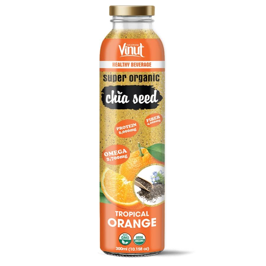 10.15 fl oz Vinut Organic Chia Seed Drink with Orange Juice