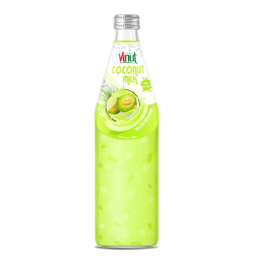 490ml Vinut Bottle Coconut milk Melon with Nata de coco