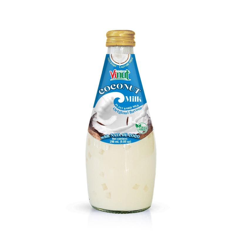 9.8 fl oz Vinut Bottle Coconut milk Original with Nata de coco