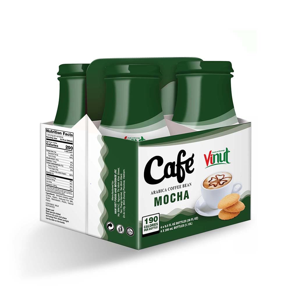 Box 4 x 9.5 fl oz Vinut Mocha coffee drink (Arabica coffee bean)