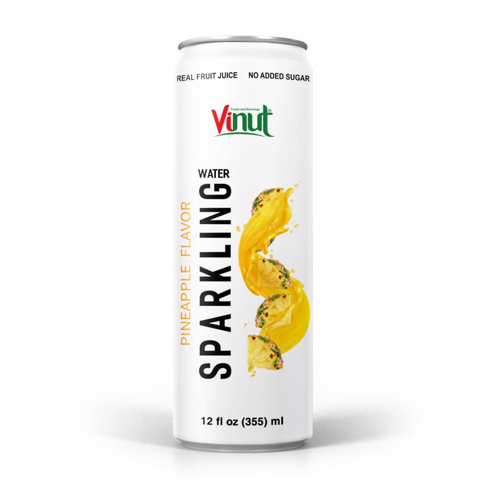 12 fl oz Vinut Pineapple Sparkling water No Added Sugar