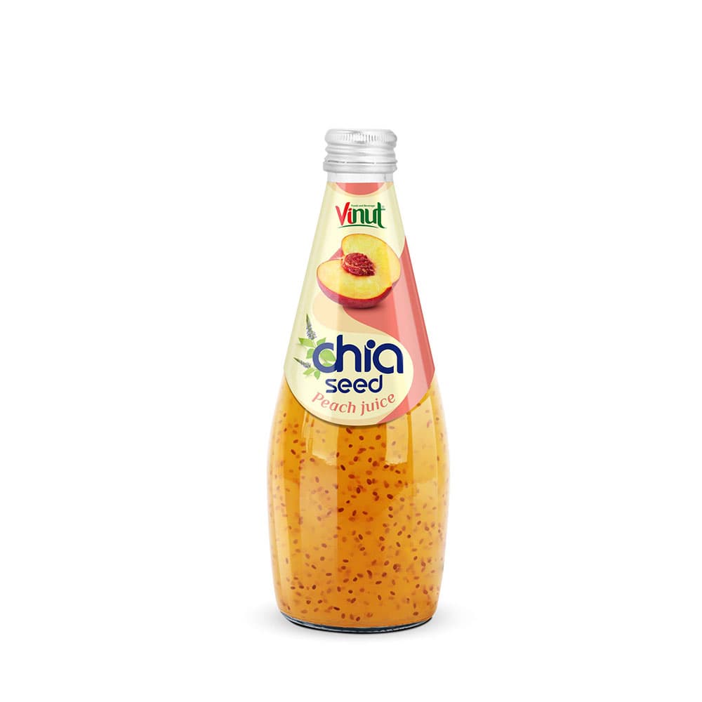 290ml Vinut Chia Seed Drink with Peach Juice