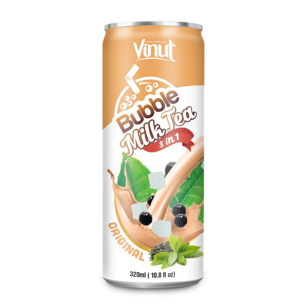 280ml VINUT Canned Original Bubble milk tea 3 in 1 view 1