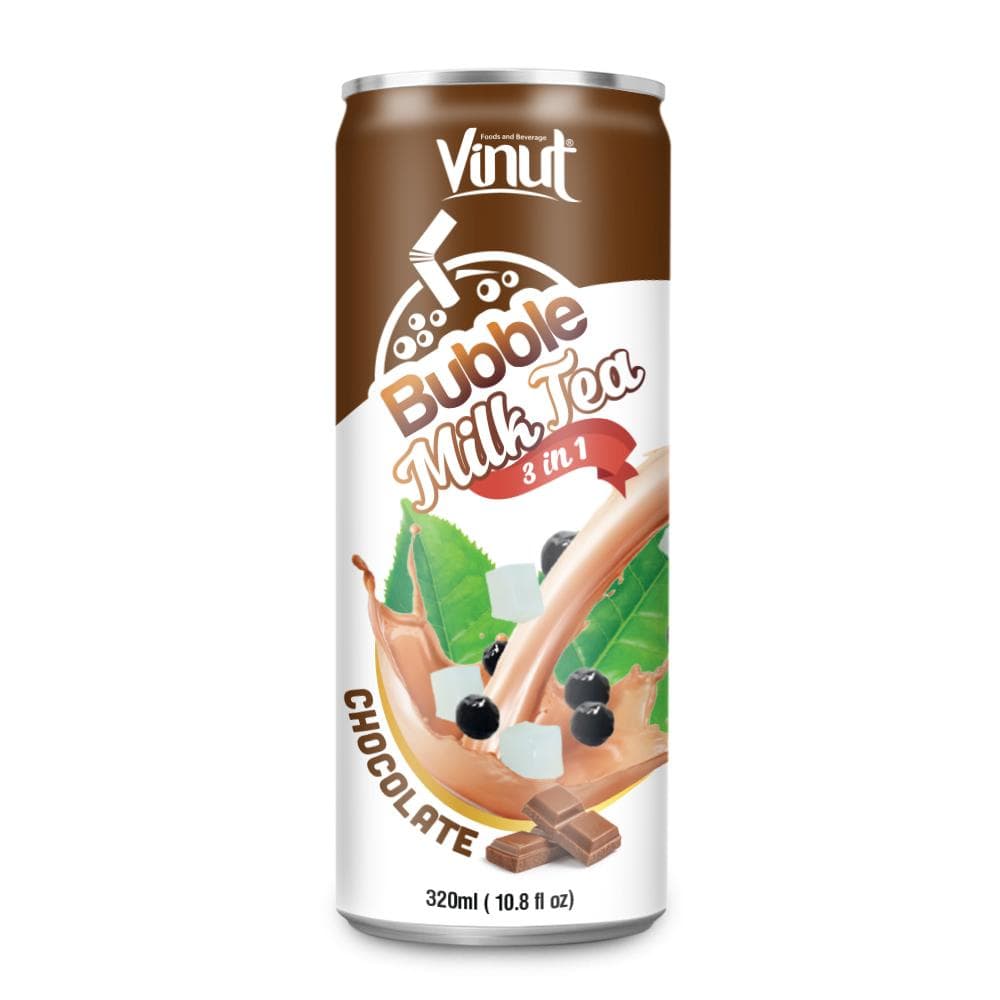 320ml VINUT Canned Bubble milk tea 3 in 1 with Chocolate