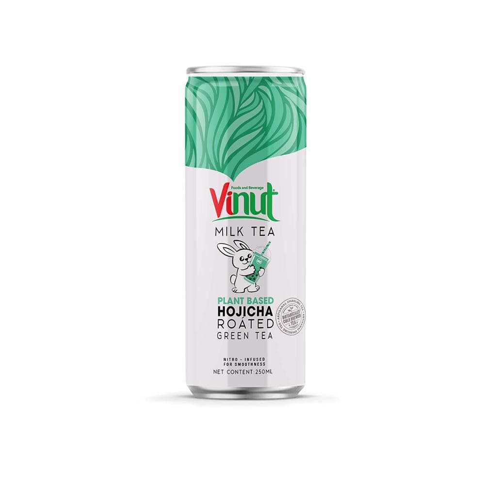 250ml Vinut Hojicha Roasted Green Tea Plant-Based (Non-caffeinated,Non-GMO ) Pack 12