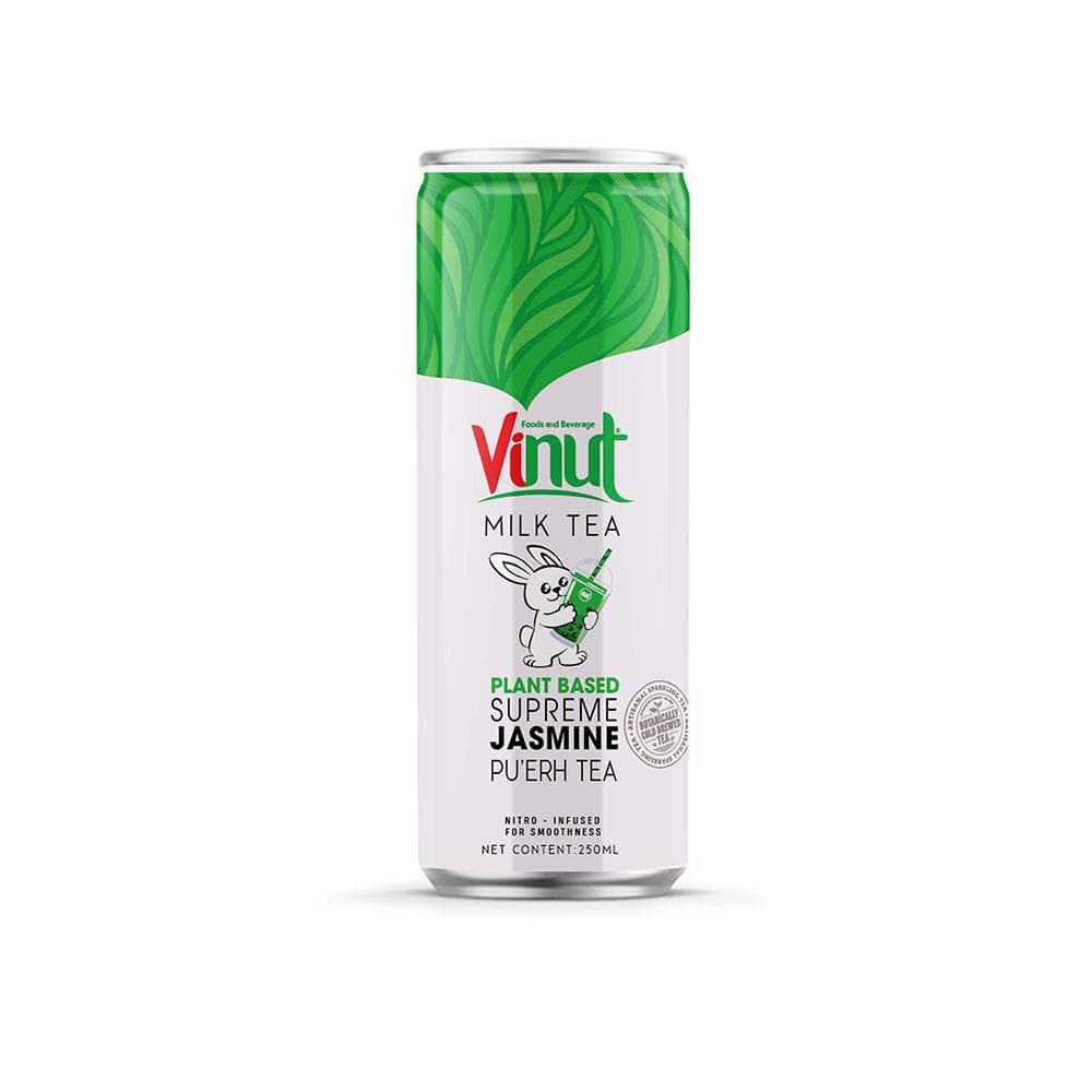 250ml Vinut Supreme Jasmine Pu'er Tea Plant-Based (Non-caffeinated,Non-GMO ) Pack 12