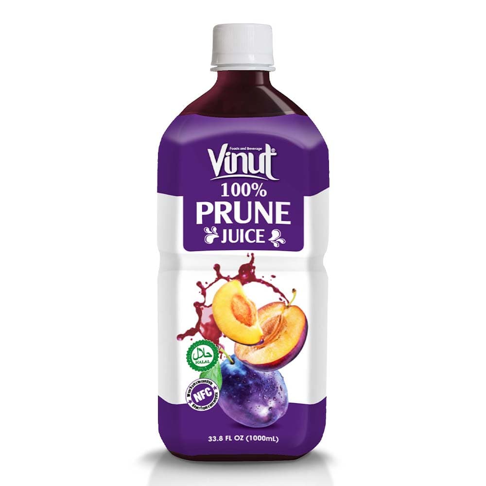VINUT 100% Prune Juice, Halal, NFC Squeezed From Real Juice Not From Concentrate, PET Bottle, 33.8 fl oz (1000 mL)