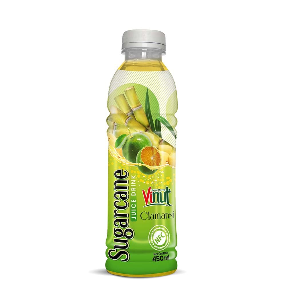 VINUT Sugarcane Juice Drink Calamansi, NFC, PET Bottle, 450ml