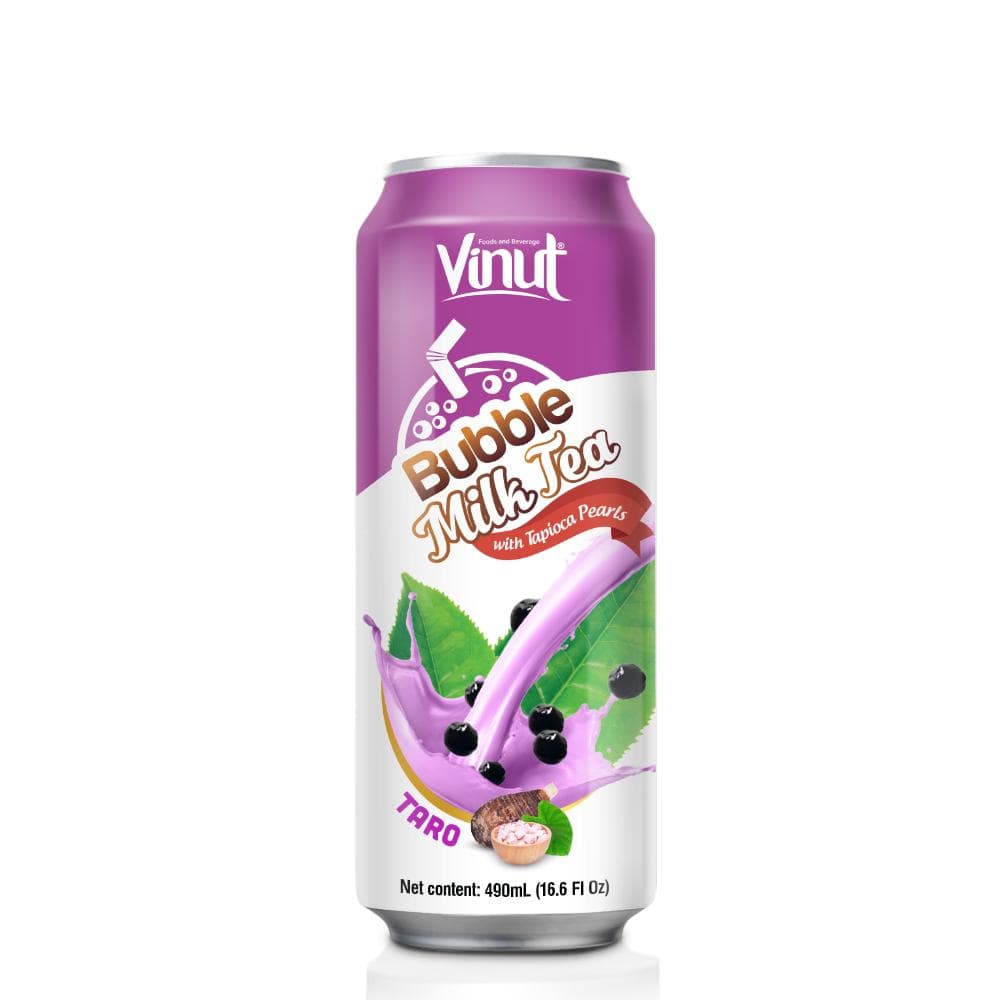 16.6 fl oz Vinut Taro Bubble milk tea with Tapioca Pearls