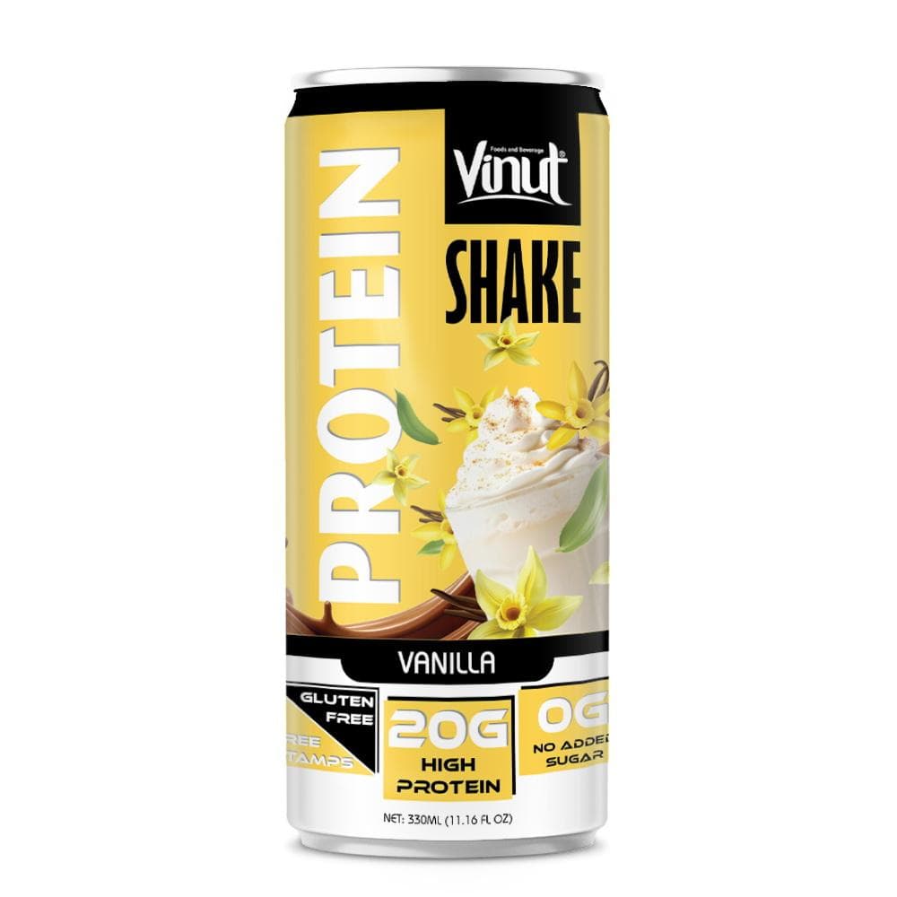 11.16 fl oz Vinut Vanilla Protein Shake (20G High Protein, Gluten free, No sugar added)