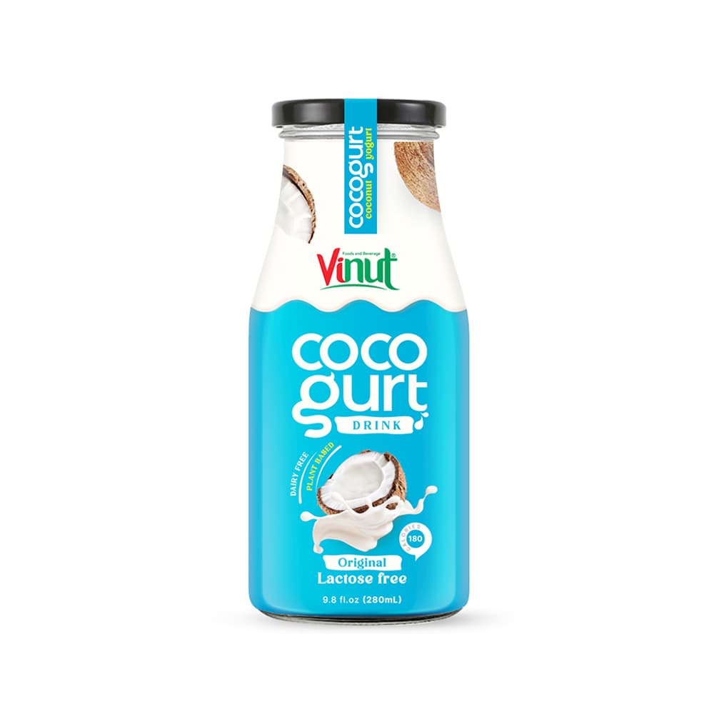 280ml Vinut Cocogurt (Coconut milk) drink Original (Lactose free, Dairy free, Plant based)