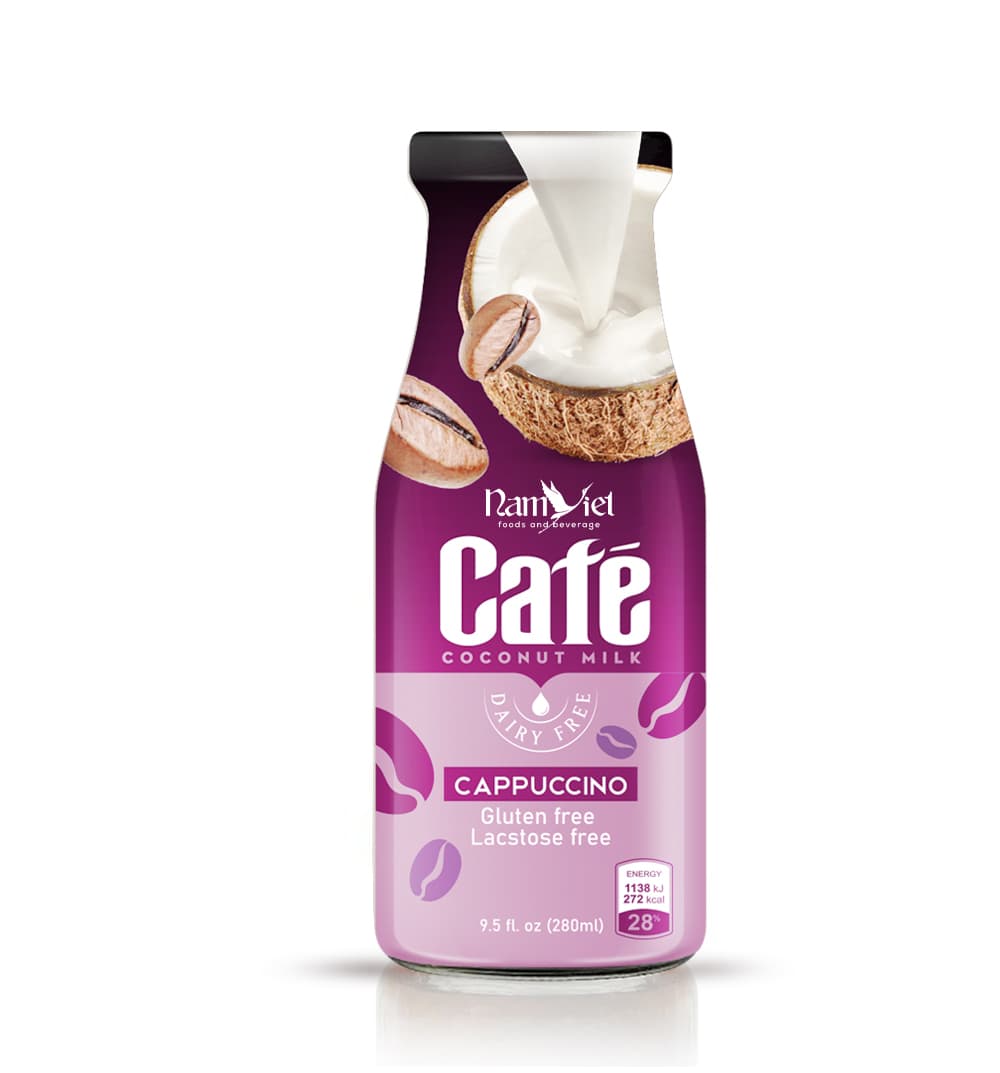 9.5 fl oz Cappuccino coffee drink with coconut milk( Gluten free, Lactose free, Dairy free)