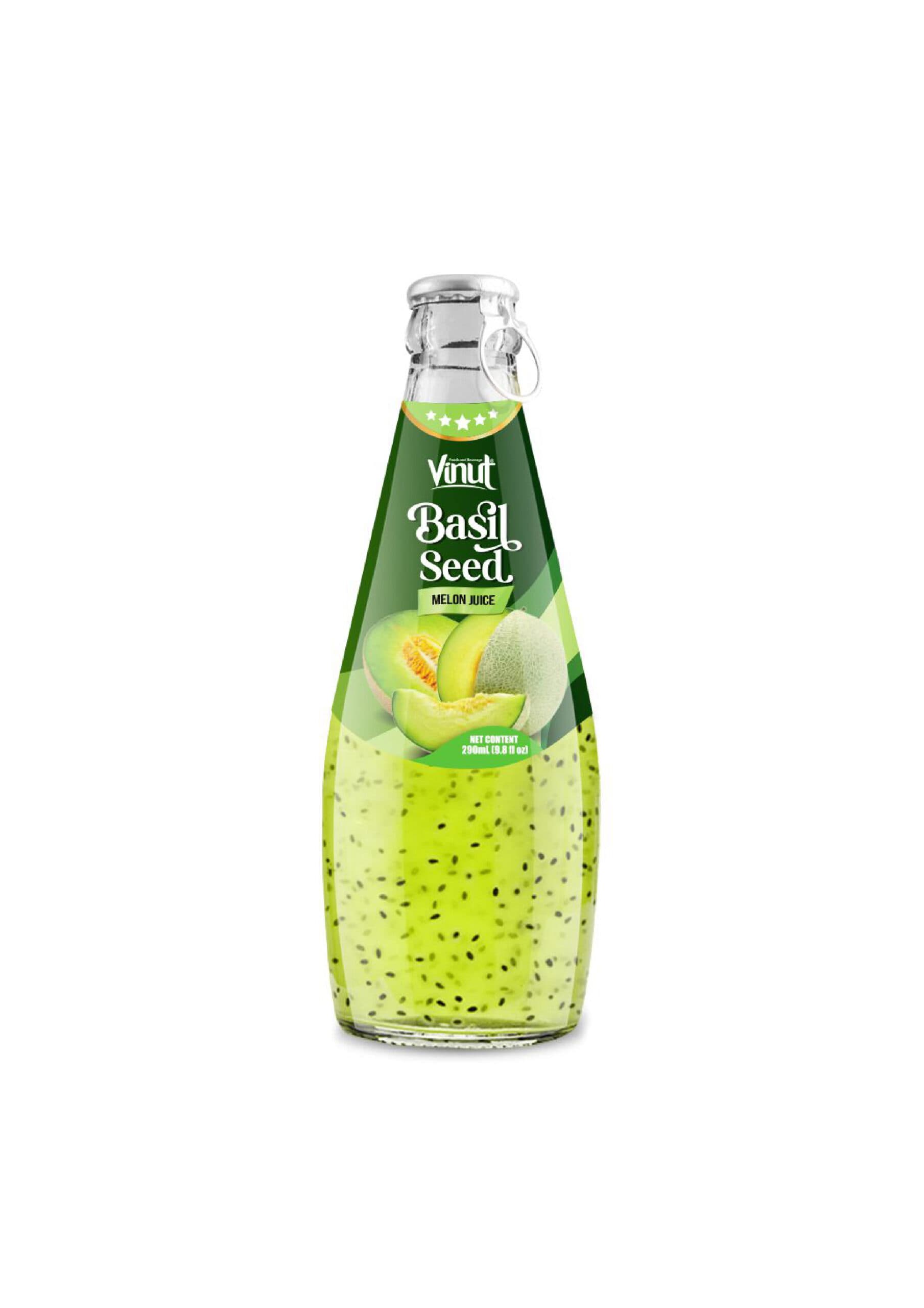 290ml Vinut Basil Seed Drink with Melon Juice (Ring Pull Cap)