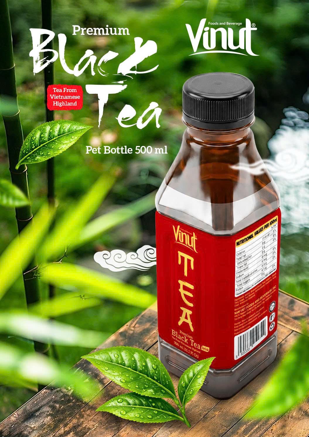 VINUT Premium Black Tea Drink 330ml PET Bottle