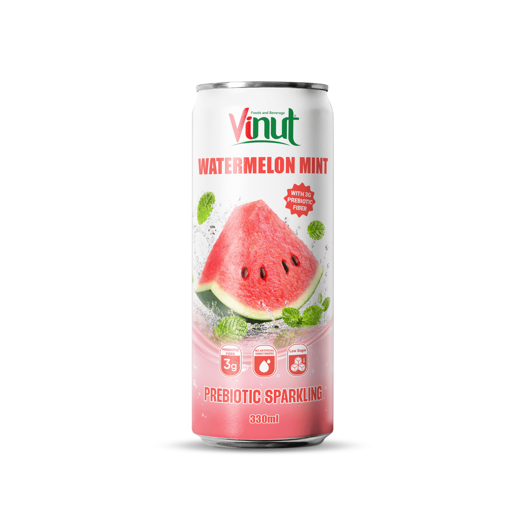 11 fl oz Vinut Prebiotic Sparkling Watermelon Mint view 1