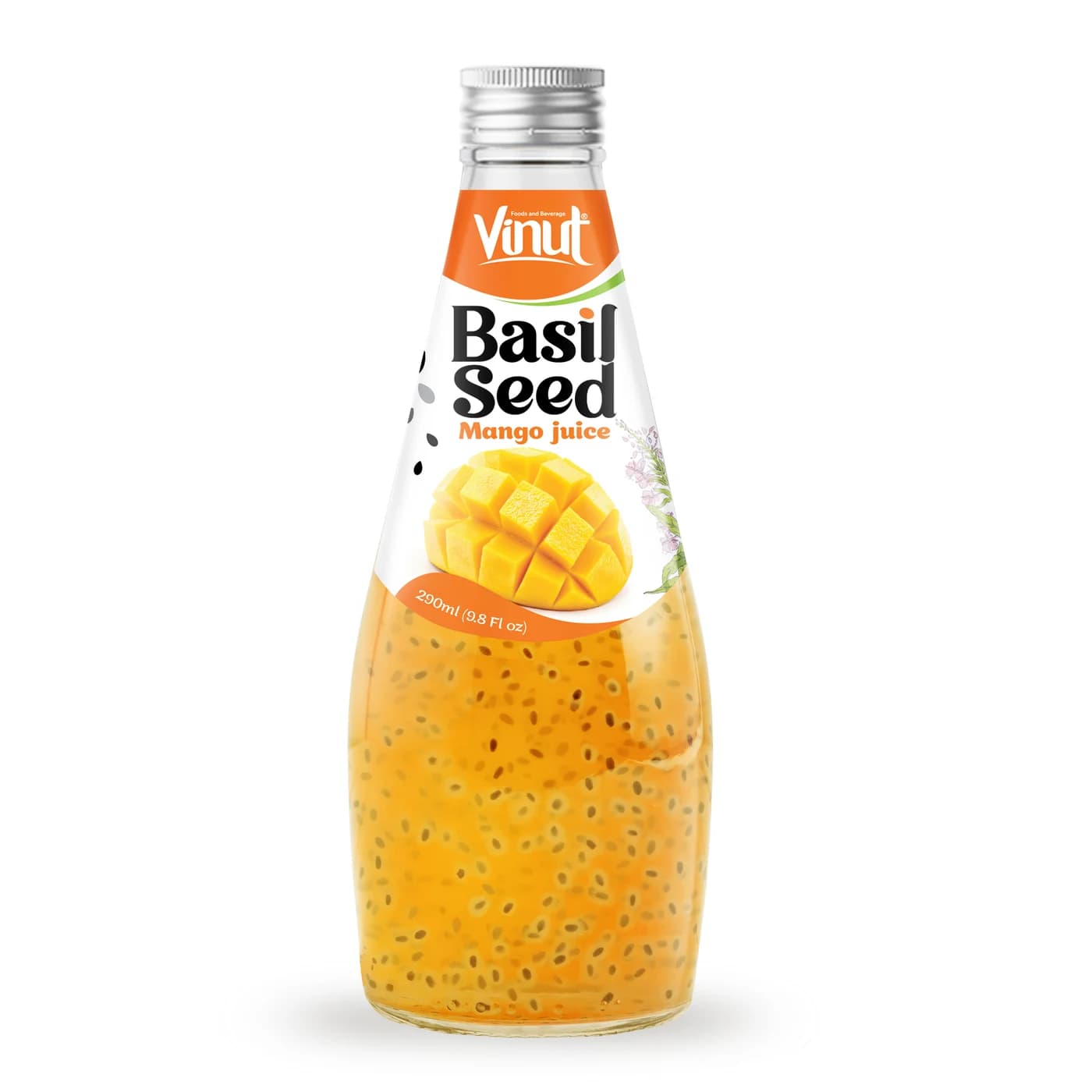 VINUT Basil Seed – Mango Juice, 290 mL view 1