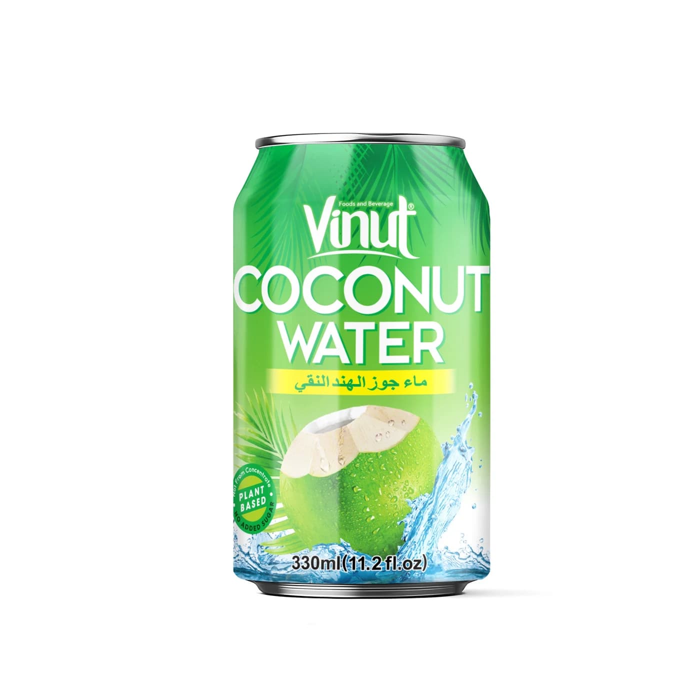 VINUT Coconut Water, 330 mL – Arabic Label view 1