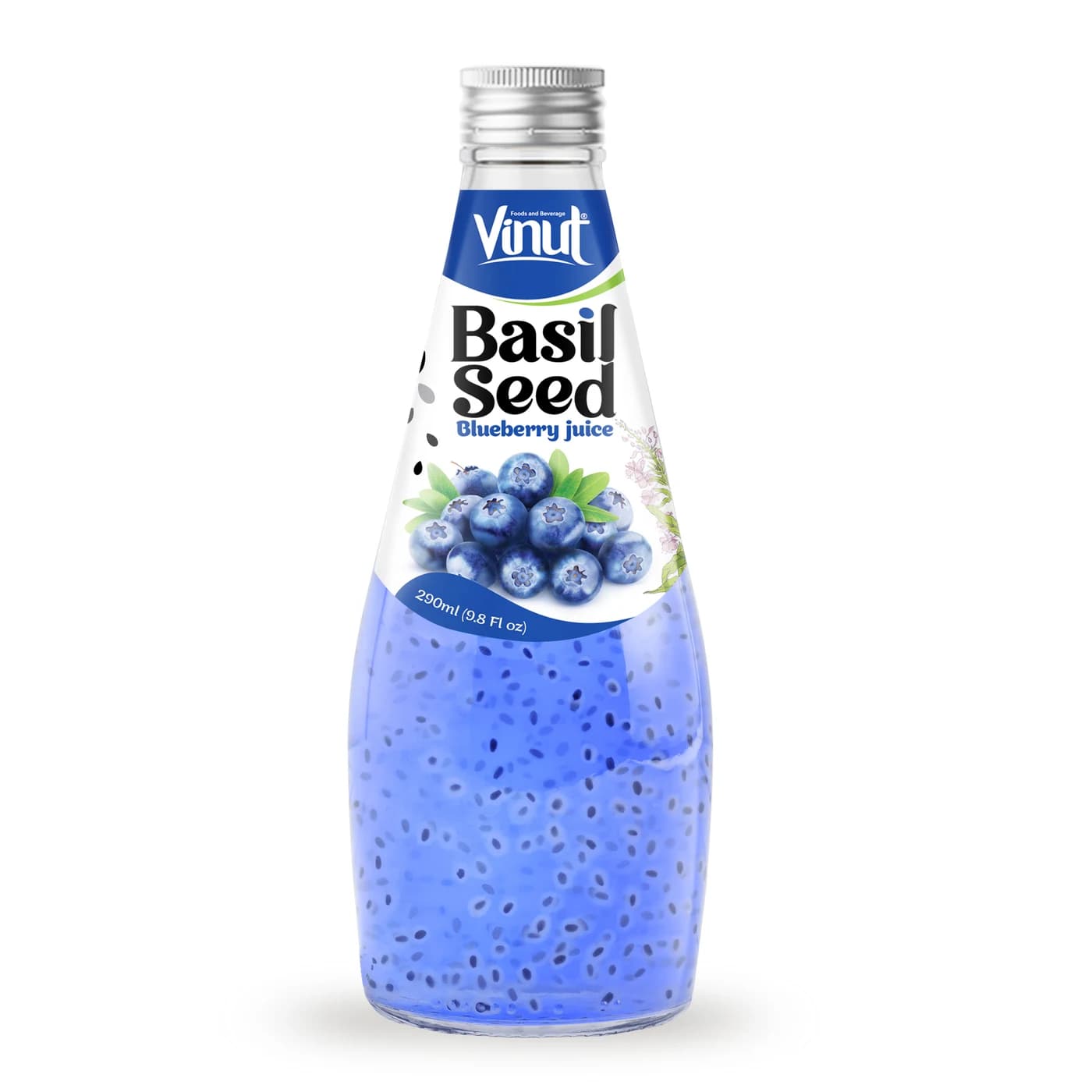 VINUT Basil Seed – Blueberry Juice, 290 mL