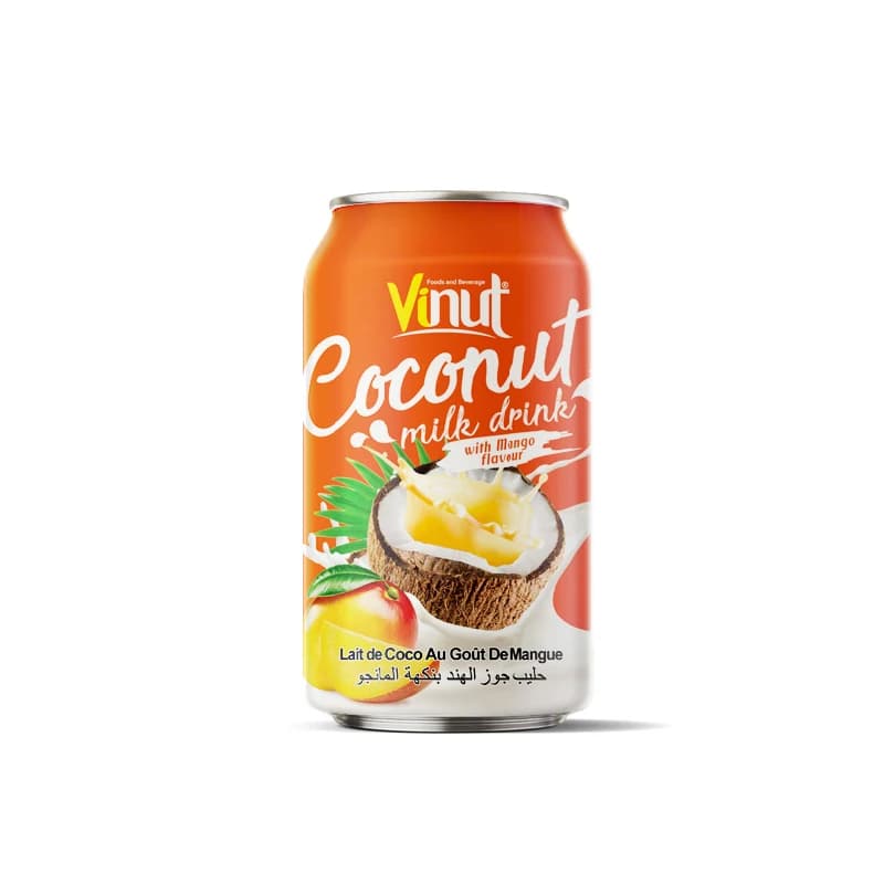 VINUT Coconut Milk Drink – Mango Flavour, 330 mL