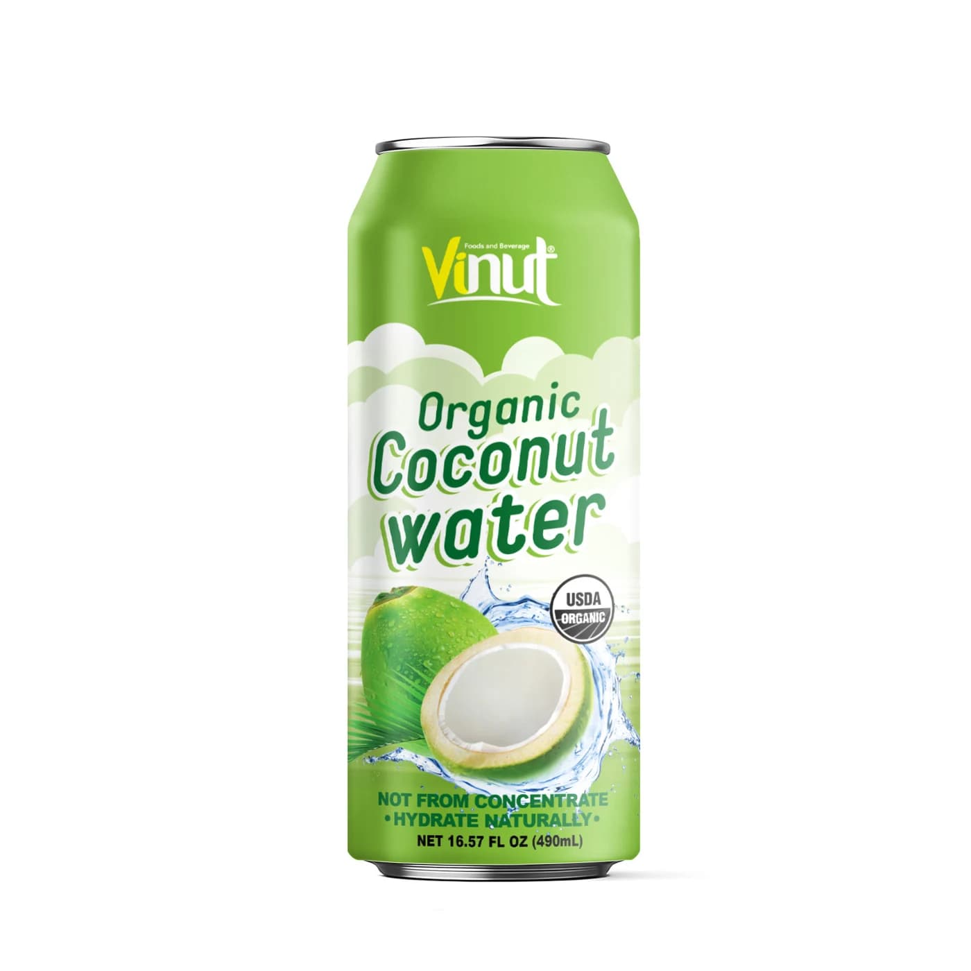 VINUT Organic Coconut Water, 490 mL