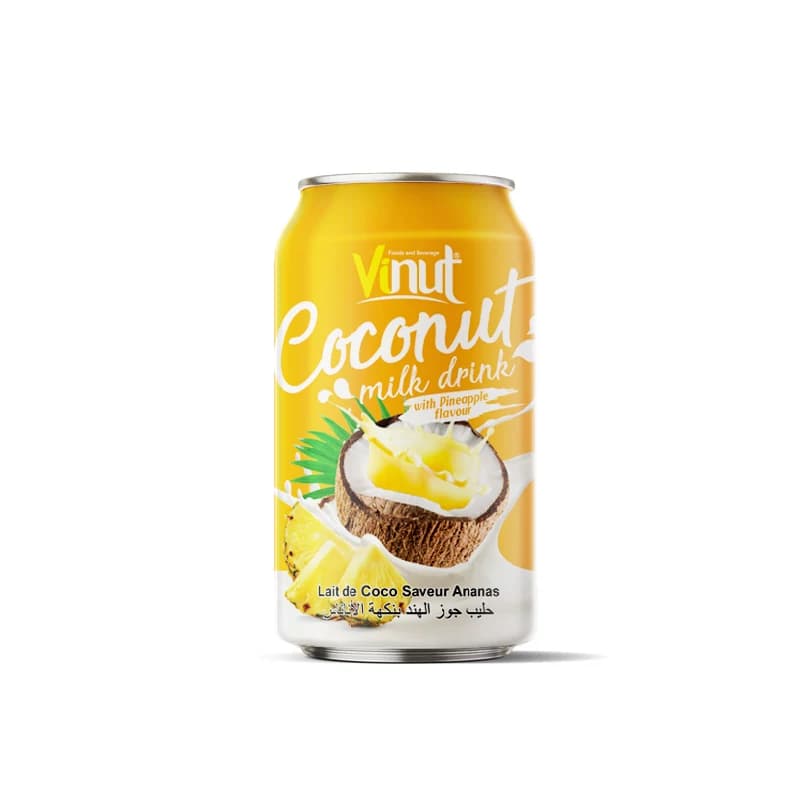 VINUT Coconut Milk Drink – Pineapple Flavour, 330 mL view 1