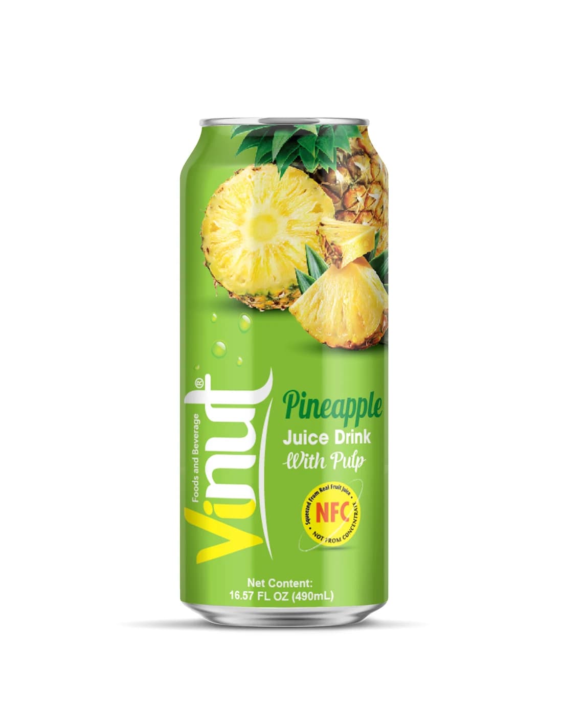 VINUT Pineapple Juice Drink With Pulp, 490 mL view 1