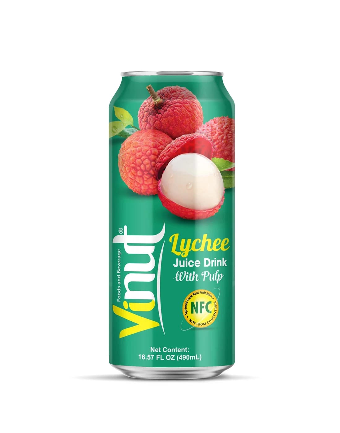 VINUT Lychee Juice Drink With Pulp, 490 mL view 1