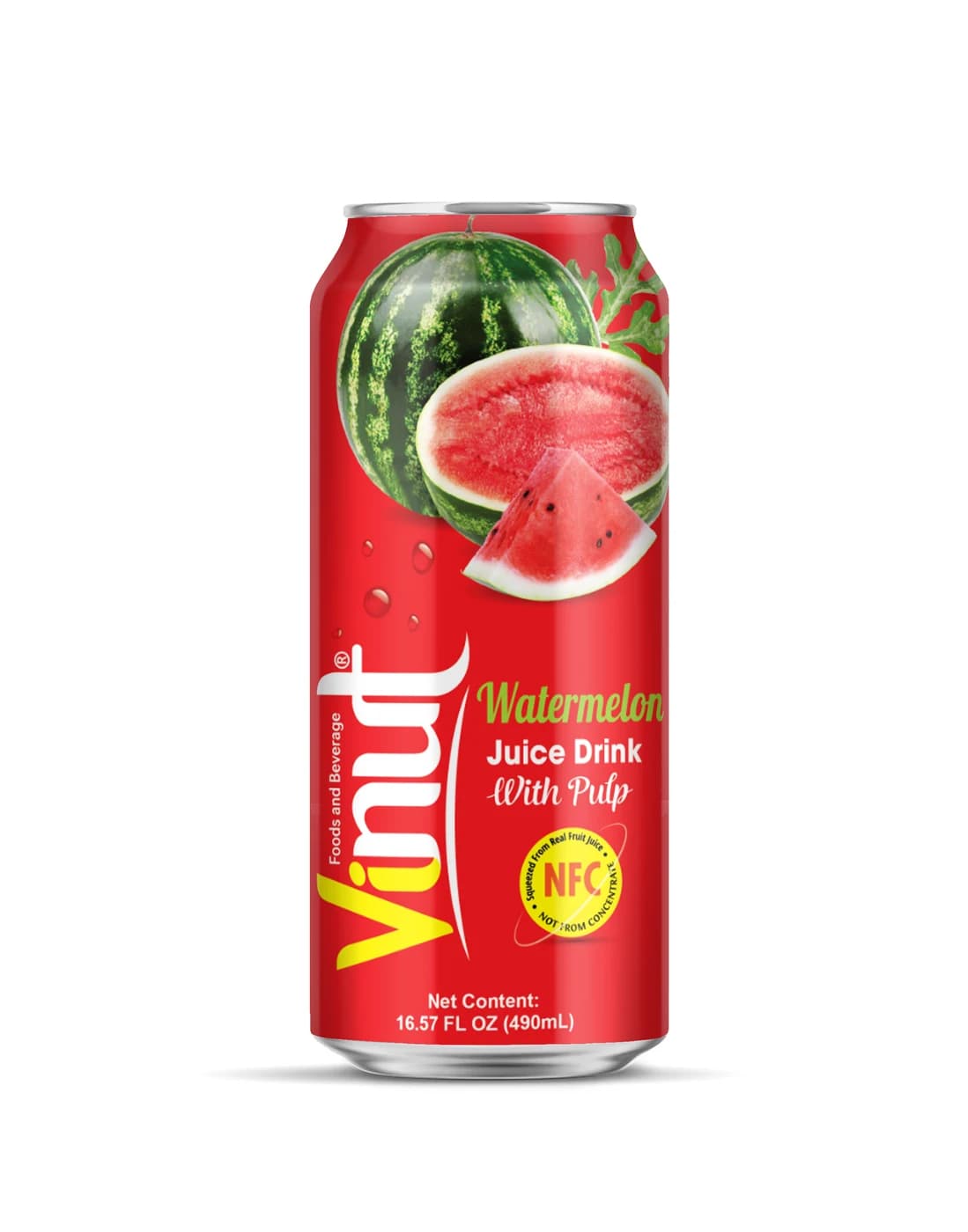 VINUT Watermelon Juice Drink With Pulp, 490 mL view 1