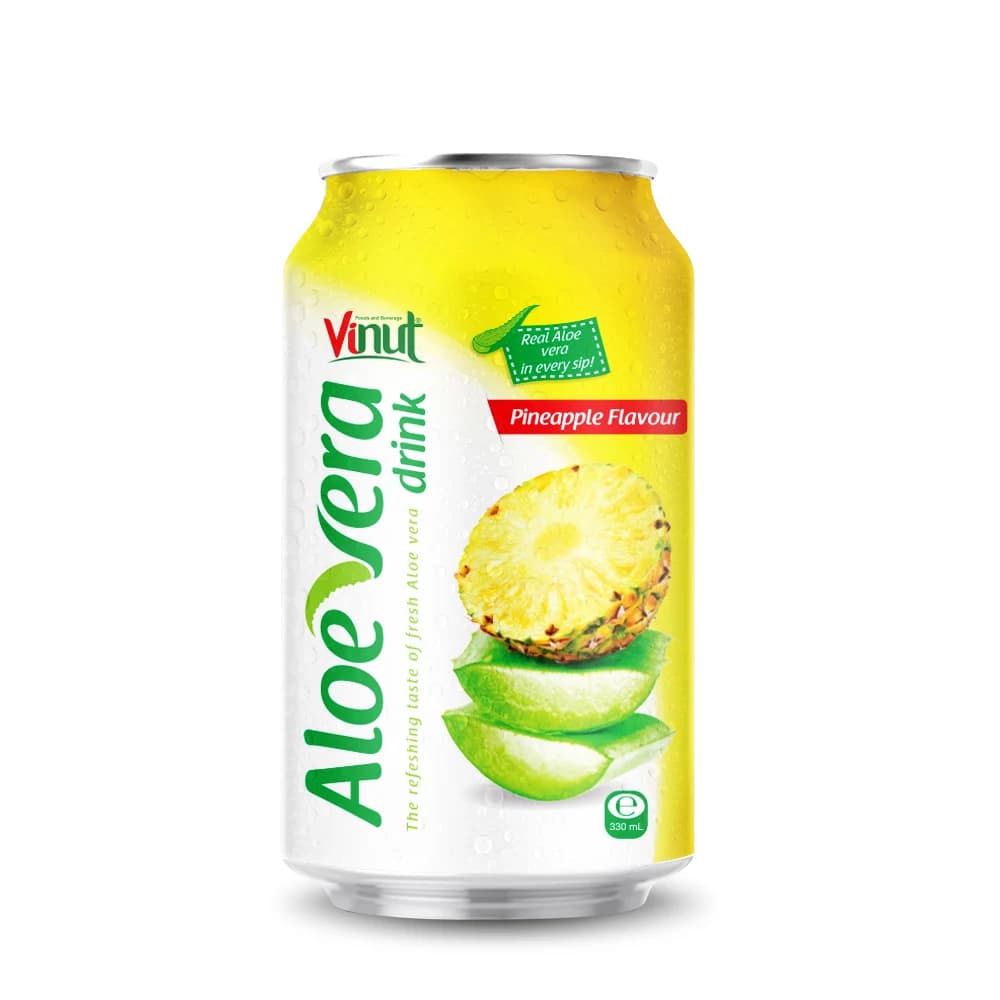 VINUT Aloe Vera Drink – Pineapple Flavour, 330 mL view 1