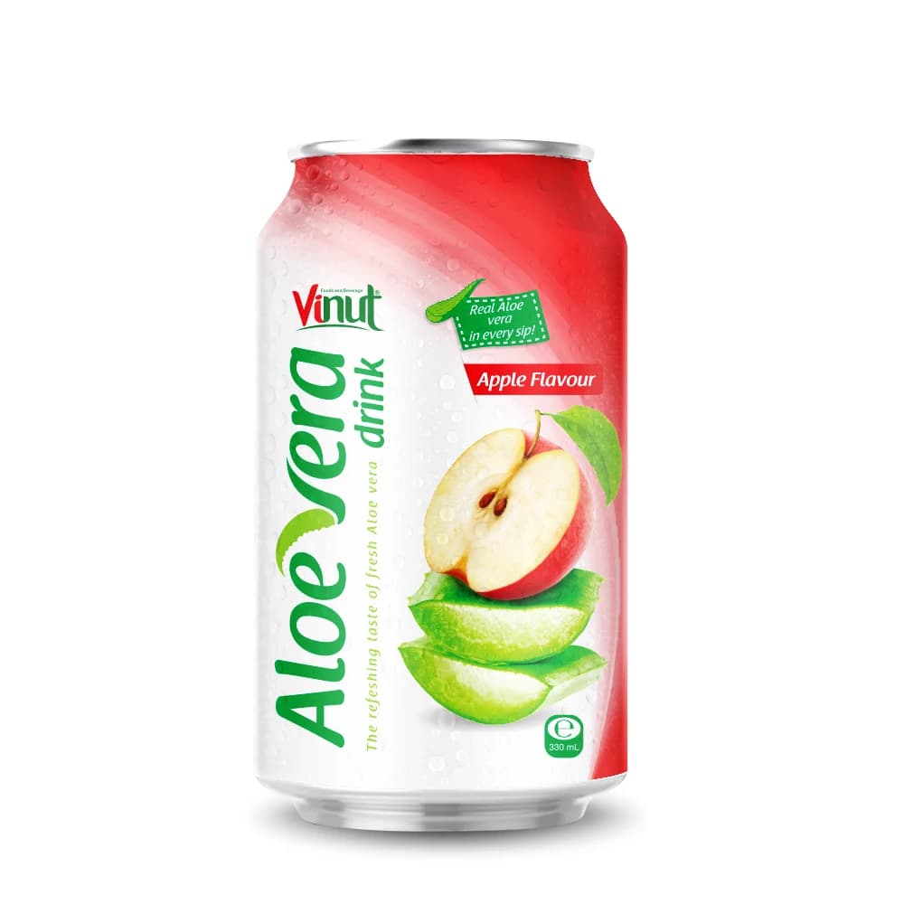 VINUT Aloe Vera Drink – Apple Flavour, 330 mL view 1