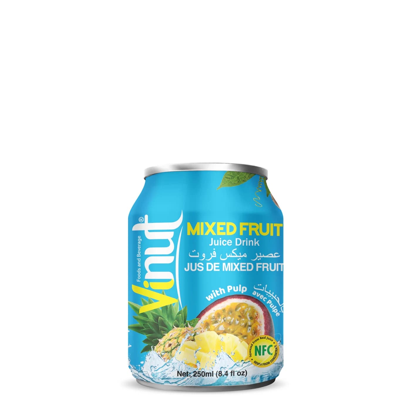VINUT Mixed Fruit Juice Drink With Pulp, 250 mL view 1