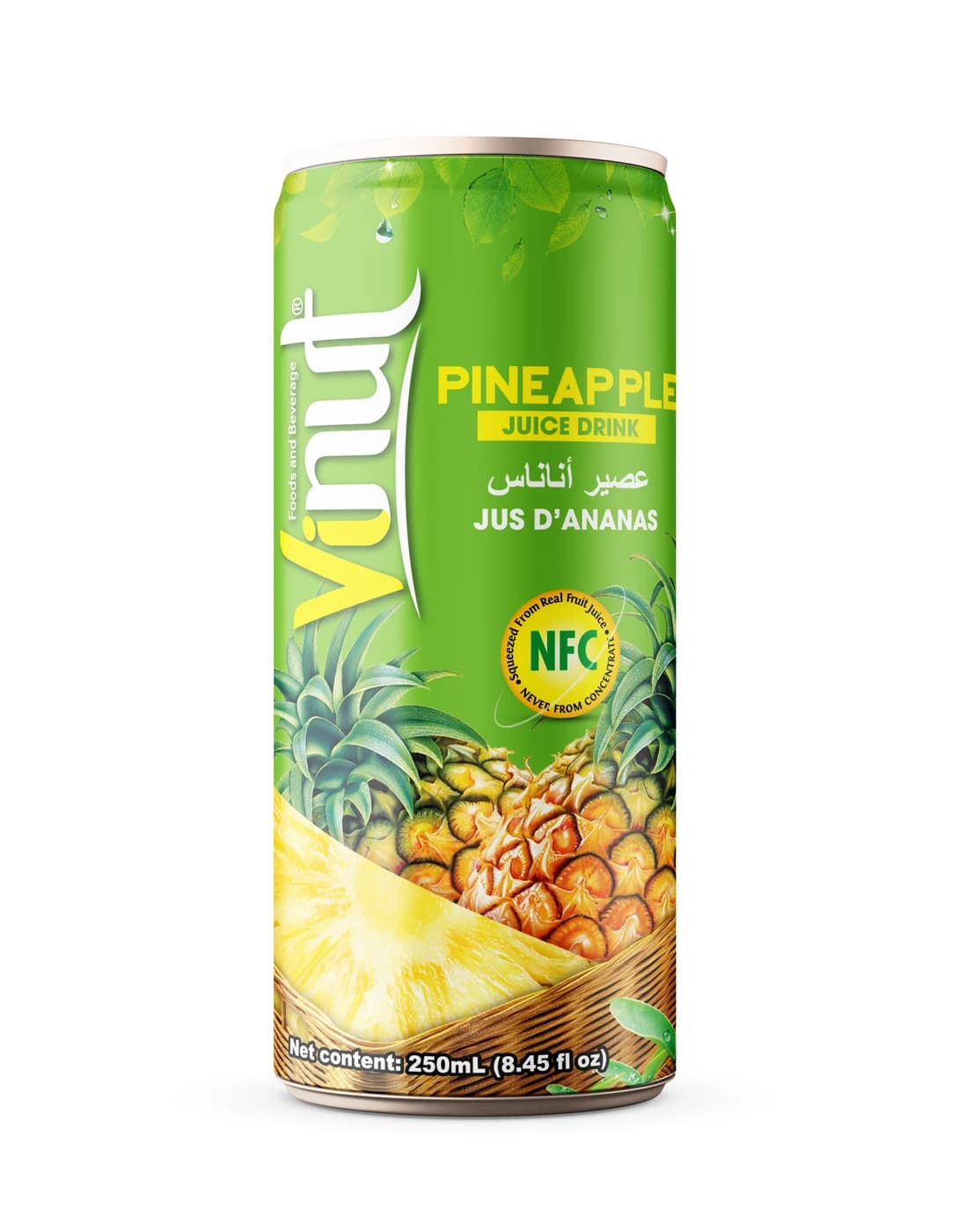 VINUT Pineapple Juice Drink, 250 mL
