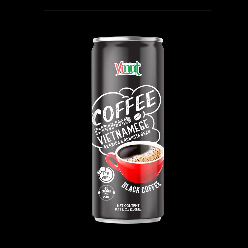 VINUT Vietnamese Black Coffee Drink, 250 mL view 1