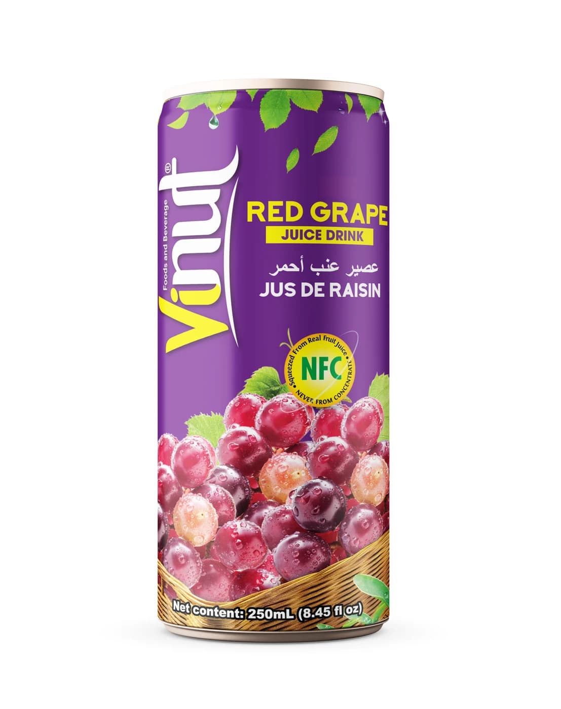 VINUT Red Grape Juice Drink, 250 mL