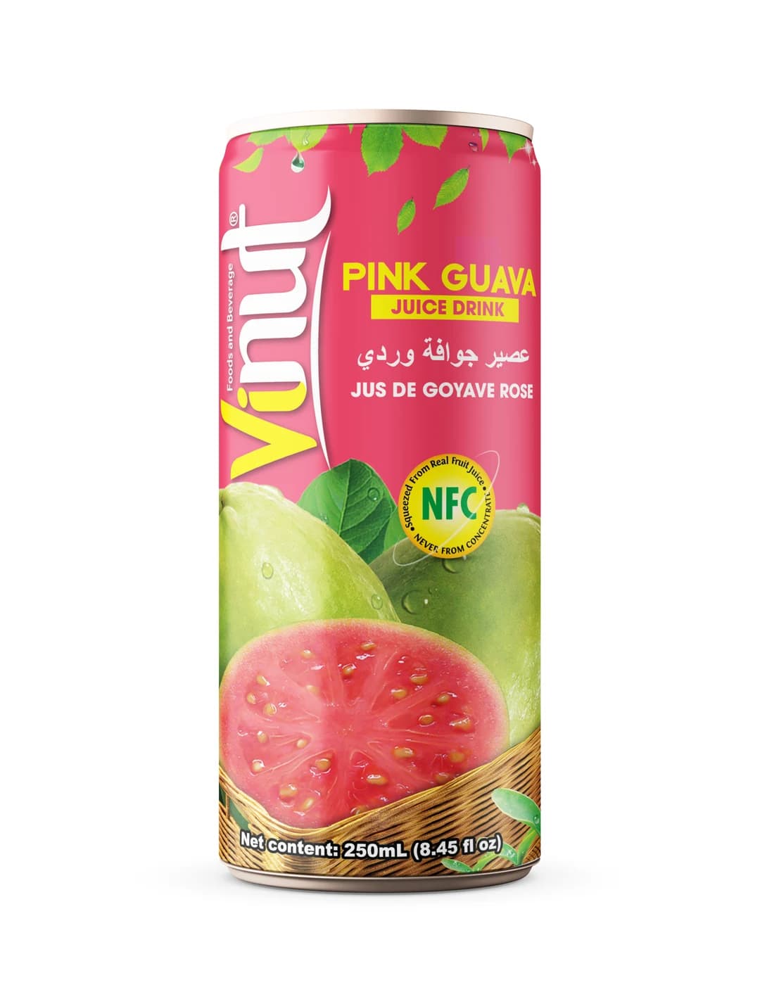 VINUT Pink Guava Juice Drink, 250 mL view 1